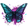 Butterfly Garden Vaporwave
