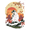 Samurai Frosch Katana Japanische