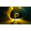 Tennis Player in Space