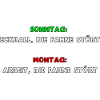 Die Fahne stört
