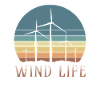 Wind Life Shirt Geschenk Windräder