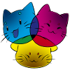 CMYK - Analog Cat Motif