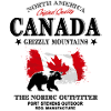 Canada Adventures - Canadian flag & grizzly