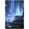 città futuristica Fantascienza Distopica