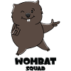 Wombat Squad Ironic Quote Wilderness Nature