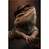 Bearded dragon lizards reptile