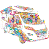 Romantic flowery motorhome