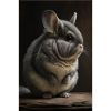 Chinchilla Realistic Animal