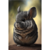 Chinchilla Realistic Animal