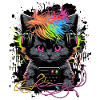 Headphone Cat