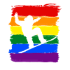 Snowboarding LGBT Pride