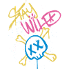 Slogan Streetwear Sprayer stay wild