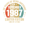 September 1987 36 Jahre Jubiläumsgeschenk