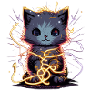 Chat choquant adorable