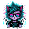 Electrified Emo Cat