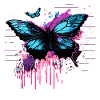 Garden Guardian Butterfly Vaporwave