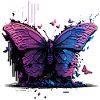 Butterfly Beauty Vaporwave