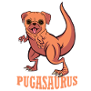 geschenkidee - pugasaurus