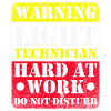 Technicien d’avertissement Lightning au travail