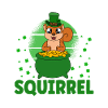 Squirrel Clover St. Patrick's Day