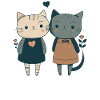 cute cat pair