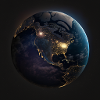Earth at night