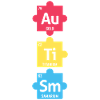 Periodensystem Buntes Puzzle Autismus Bewusstsein