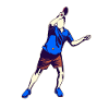 Table tennis drawing