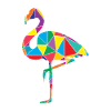 Flamingo Polygon Wild Animal