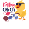 Knitting Wrinkled Chicken Girl