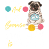 Knitting Wrinkled Dog Pug Knitting