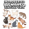 Introverted, but discussive cats