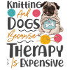 Knitting Wrinkled Dog Pug Knitting