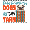 Knitting Knitter Dog Pug Easily