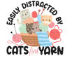 Knitting Knitter Cat Easily