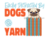 Knitting Knitter Dog Pug Easily