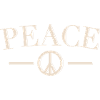 Peace and love typo