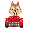 EICHHÖRNCHEN - AUTO - TIER - TIERISCH - FUN