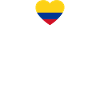 Colombia flag heart Colombian flag