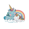Jag ska bli storasyster enhörning regnbåge gåva