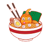 Ramen Noodle Bowl Goldfish Ramen