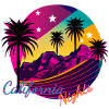 California Popart Retro Stil