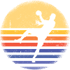 Sport Retro Sunset Handball
