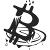 The symbol of bitcoin