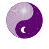 Yin Yang - Dag Natt - Grafikk - Sol - Måne