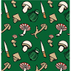 Pattern with mushrooms