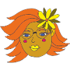 fille en été