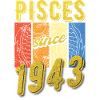 Pisces 1943 Birthday Zodiac Gift