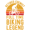 Retired chemist biking legend