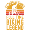 Retired mechanic biking legend